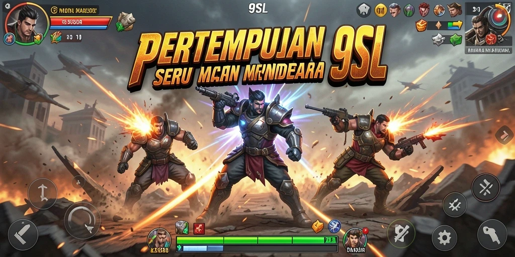 Screenshot gameplay <strong>9SL</strong> yang menunjukkan aksi seru dan pertempuran yang mendebarkan.