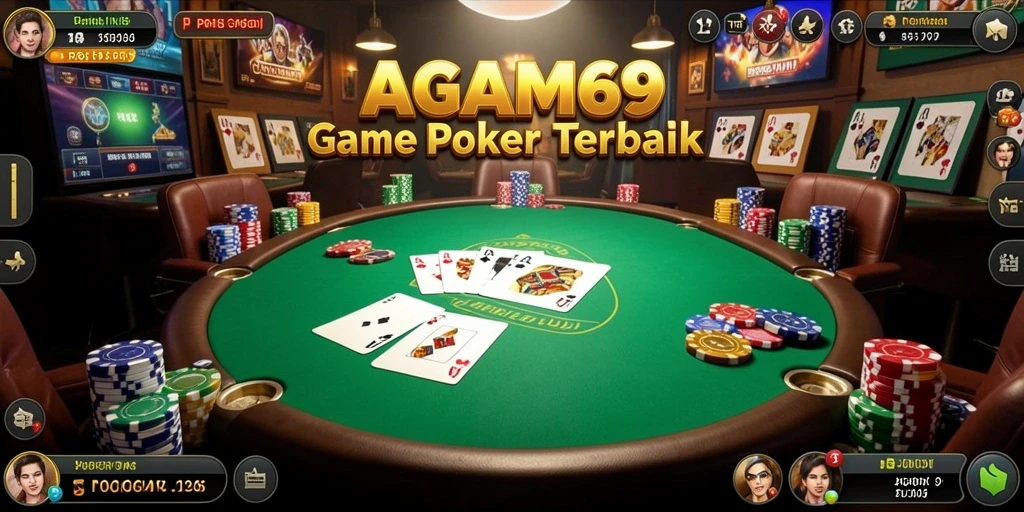 Screenshot gameplay AGAM69 menampilkan keseruan permainan Poker.
