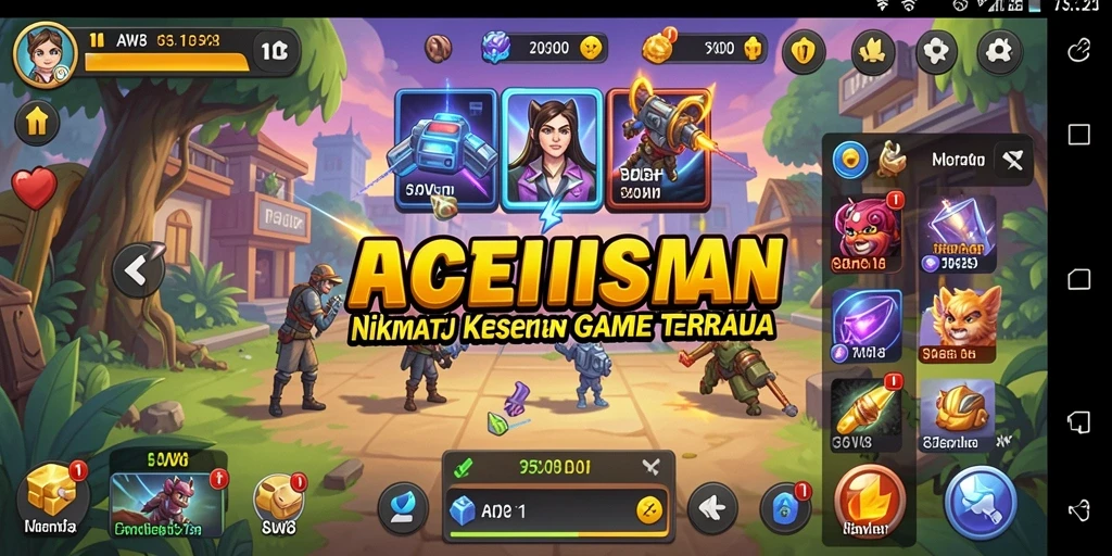 Tampilan gameplay <strong>AW8</strong> dengan karakter dan misi menarik.
