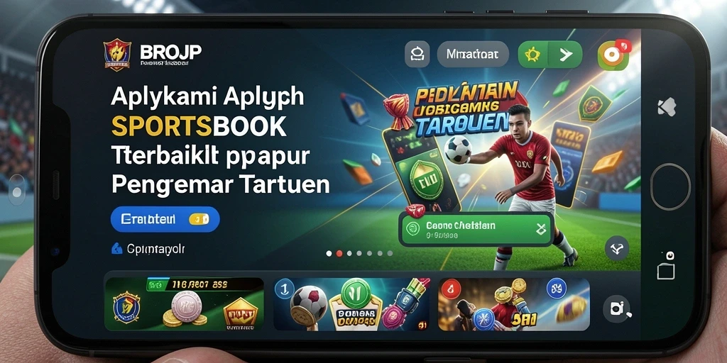 Screenshot utama BROJP menampilkan antarmuka taruhan olahraga yang menarik.