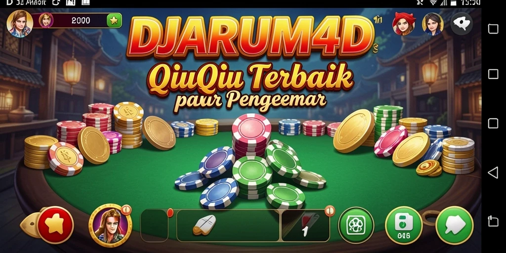 Tampilan gameplay QiuQiu di DJARUM4D yang seru dan menegangkan.