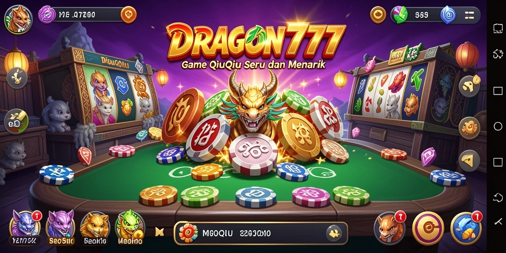 Tampilan gameplay dramatis dalam DRAGON777 yang mengasyikkan.
