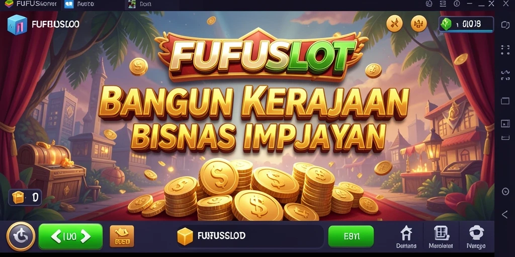 Tangkapan layar gameplay FUFUSLOT yang menunjukkan pengelolaan bisnis yang dinamis.