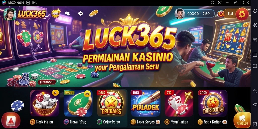 Screenshot menunjukkan tampilan menarik dan gameplay seru LUCK365.