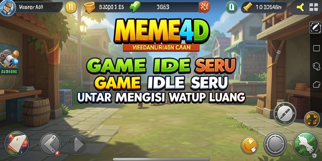 Tampilan gameplay seru dan interaktif di MEME4D.