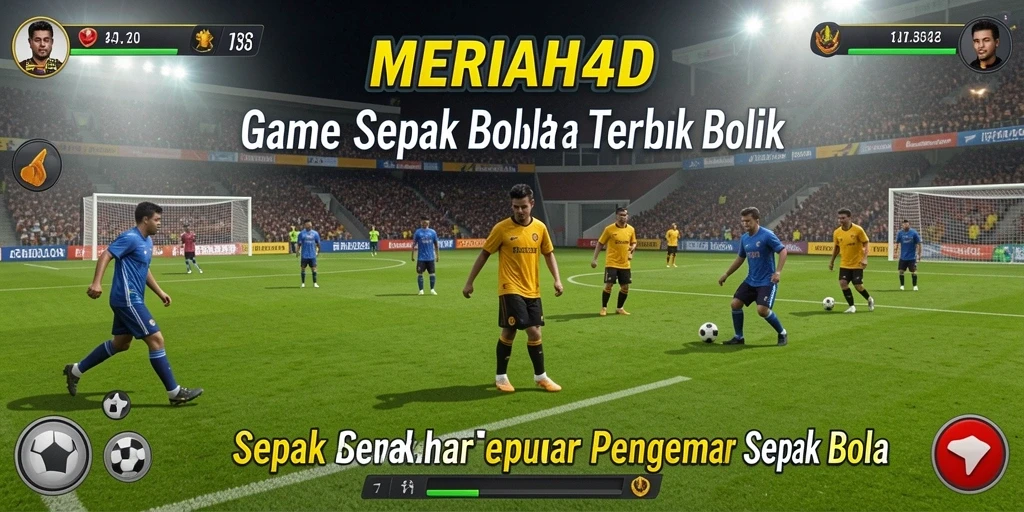 Tampilan gameplay MERIAH4D yang mengesankan dalam pertandingan sepak bola.