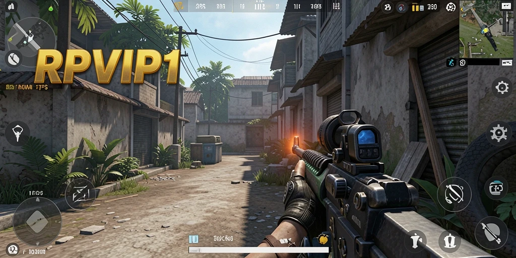 Tangkapan layar menunjukkan aksi seru gameplay TPS di RPVIP1.