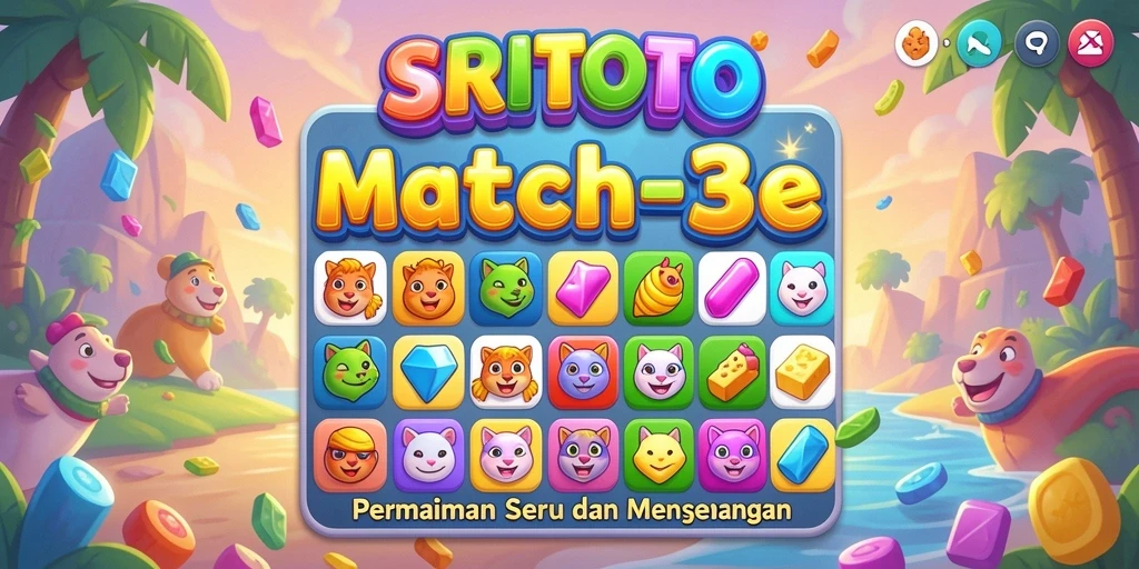 Gameplay menarik SRITOTO dengan elemen Match-3 yang menawan.
