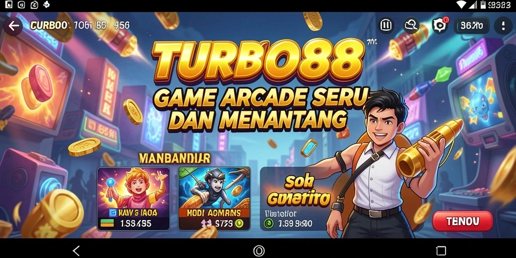 Tampilan gameplay TURBO88 yang seru dan menantang.